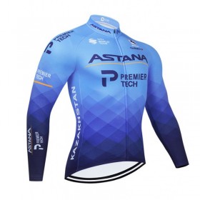 Maillot Cyclisme 2021 Astana-Premier Tech Manches Longues N001